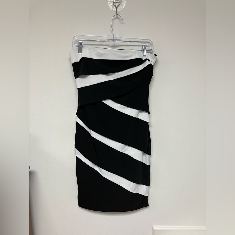 White House Black Market Strapless Dressy Dress, 8
